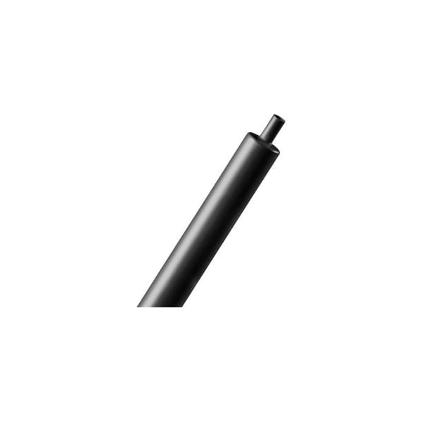 Heat Shrink Tube, 3:1 I.D. Shrink Ratio, Black, 25 ft